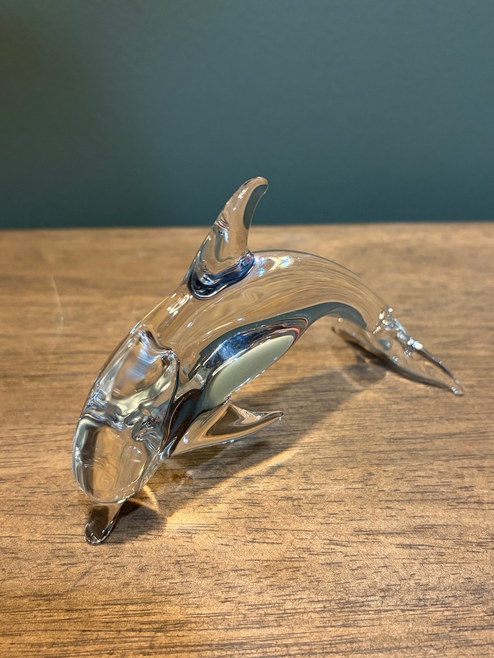 Princess House Crystal Treasures Rocking Dolphin 24% Lead Crystal Figurine